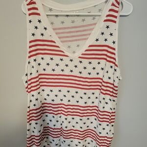 **LOT OF 2*** Maurices 24/7 Tank Tops-  Americana & Sunflowers- Size 2X